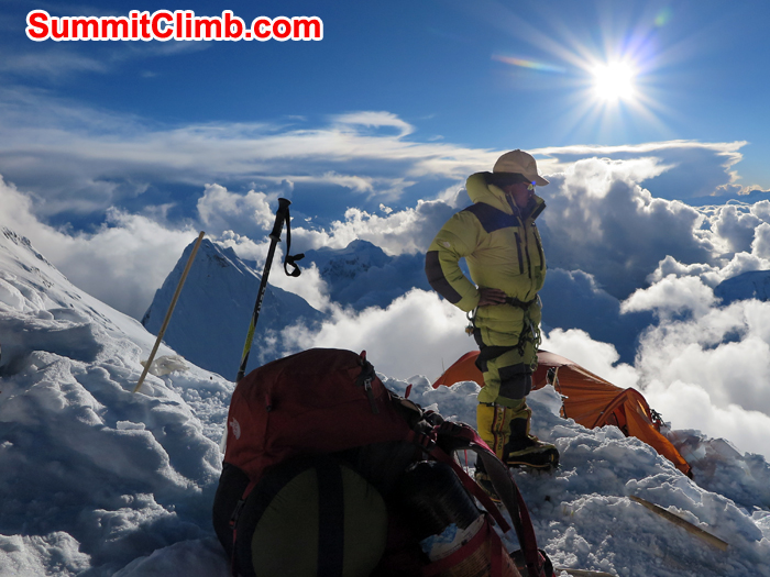 Ang Pasang at camp 2 . Photo Stefan Brohn